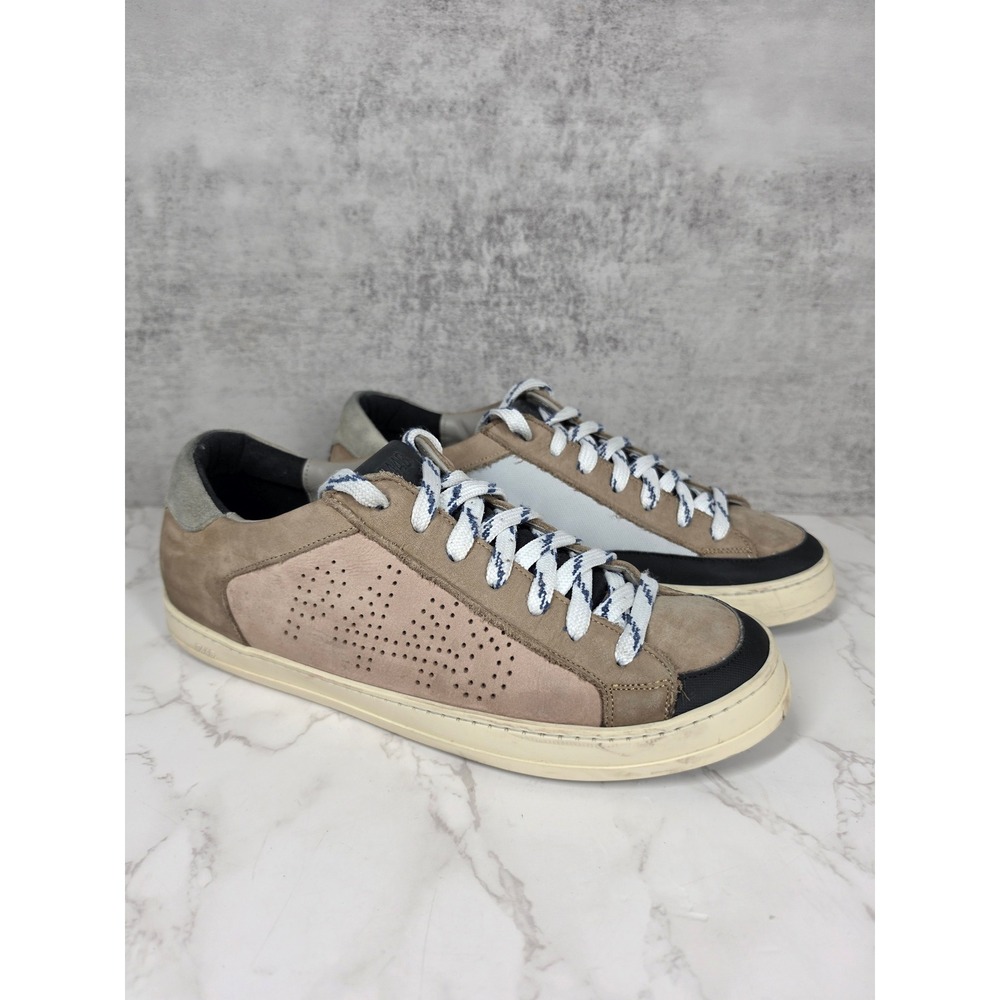 P448 Janet Tortora Striped Lace Sneakers Streetwear Low-Top Mens 44 EU 11 US